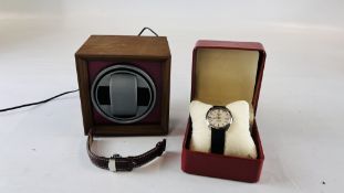 A DESIGNER WATCH MARKED LONGINES ADMIRAL, AUTOMATIC WITH AUTO WINDER.