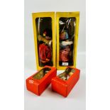 TWO VINTAGE PELHAM PUPPETS TO INCLUDE SS GYPSY & SS DUTCH GIRL IN ORIGINAL BOXES + TWO VINTAGE