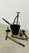 A VINTAGE BUCKET SPRAYER,