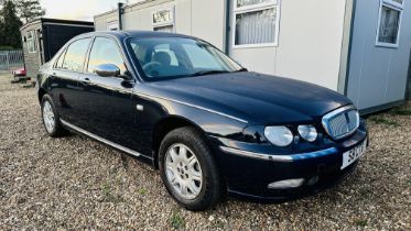 2001 ROVER 75 CONNOISSEUR AUTO SALOON VRM - S8 CTB. V6 1997CC PETROL, BLUE.