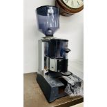 COMMERCIAL COFFEE GRINDER/DISPENSER AND AS NEW STAINLESS STEEL COFFEE KNOCK OUT DRAWER - SOLD AS