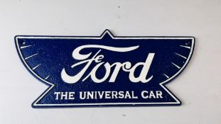 (R) OLD CAST FORD PLAQUE.