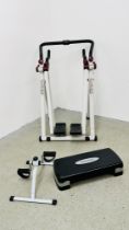 INFINITI DELTA GRAVITY WALKER EXERCISER, LEG EXERCISER AND STEP UP BOX EXERCISER.