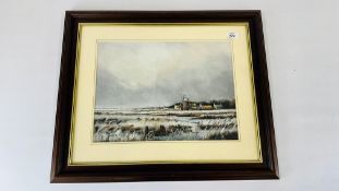 PASTEL "NORTH NORFOLK COASTAL SCENE" BEARING SIGNATURE PAUL SHREEVE 29 X 39.5CM.