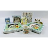 TWO ROYAL DOULTON "THE WINNIE THE POOH COLLECTION" COLLECTOR'S PLATES TO INCLUDE "THE RESCUE",