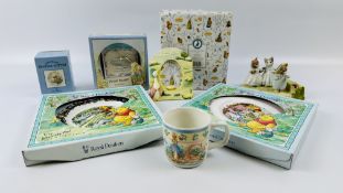 TWO ROYAL DOULTON "THE WINNIE THE POOH COLLECTION" COLLECTOR'S PLATES TO INCLUDE "THE RESCUE",