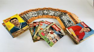 COLLECTION OF VINTAGE SOCCER STAR MAGAZINES AND CHARLES BUCHANS FOOTBALL MONTHLY MAGAZINES.