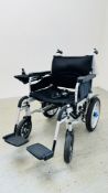 MOBILITY PLUS FOLDING POWERED WHEELCHAIR (HIGH CAPACITY) WITH CHARGER - SOLD AS SEEN.
