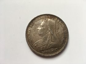 COINS: GB CROWN 1893 (LVII), HIGH GRADE.