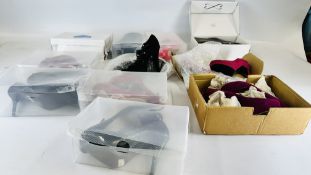 11 PAIRS OF SIZE 6 LADIES HIGH HEELED SHOES.