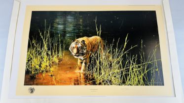 LIMITED EDITION DAVID SHEPHERD PRINT "JUNGLE GENTLEMAN" # 377/2000 SIGNED BY ARTIST (UNFRAMED) W