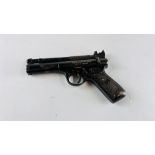 A "THE WEBLEY PREMIER" .22 VINTAGE AIR PISTOL - SOLD AS SEEN - NO POSTAGE OR PACKING.