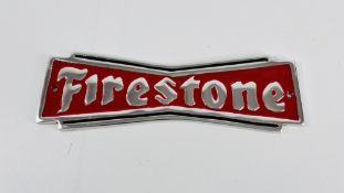 (R) ALUMINIUM FIRESTONE SIGN