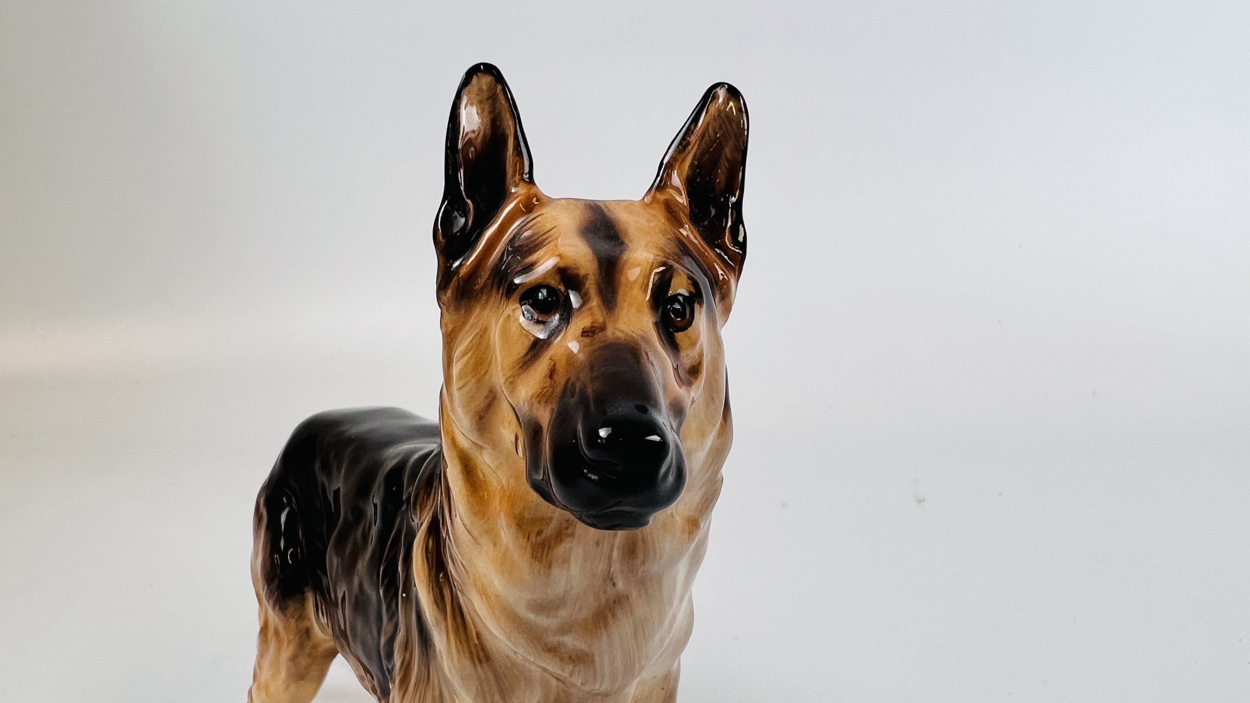 TWO ROYAL DOULTON DOG STUDIES TO INCLUDE AN ALSATIAN HN1116, L 20CM X H 15. - Image 9 of 15