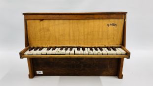 MICHELSONNE PARIS MINIATURE PIANO A/F, W 55CM X H 39.5CM.