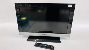 SONY BRAVIA 26 INCH TELEVISION WITH REMOTE - SOLD AS SEEN.