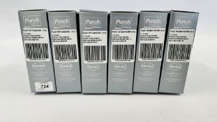 6 BOXES OF PUNCH HERKAL LACES TO INCLUDE 27 X PUNCH 180 FOOTBALL BLACK & 27 X PUNCH 100 MED FLAT