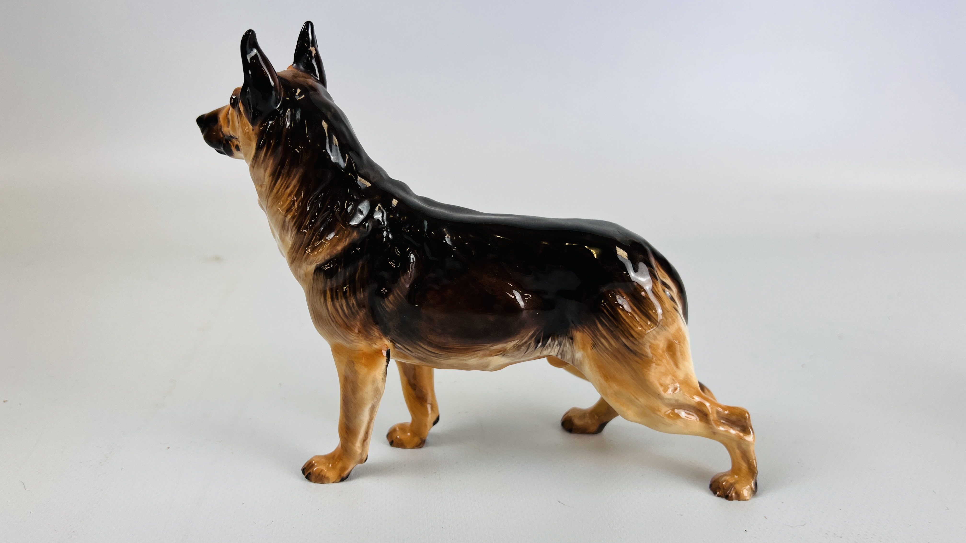 TWO ROYAL DOULTON DOG STUDIES TO INCLUDE AN ALSATIAN HN1116, L 20CM X H 15. - Image 11 of 15