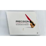 A BOXED AS NEW EDGE OF BELGRAVIA PRECISION MAGNETIC PINK KNIFE SET - NO POSTAGE OR PACKING.