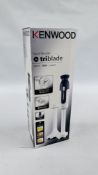 A BOXED KENWOOD TRI BLADE HAND BLENDER - SOLD AS SEEN.