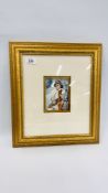 A VINTAGE FRAMED WATERCOLOUR "PORTRAIT STUDY" DICKENSIAN GENTLEMAN BEARING SIGNATURE PHYLLIS