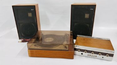 VINTAGE AUDIO EQUIPMENT TO INCLUDE GOLDRING LENCO GL75 STEREO TRANSCRIPTION TURNTABLE,