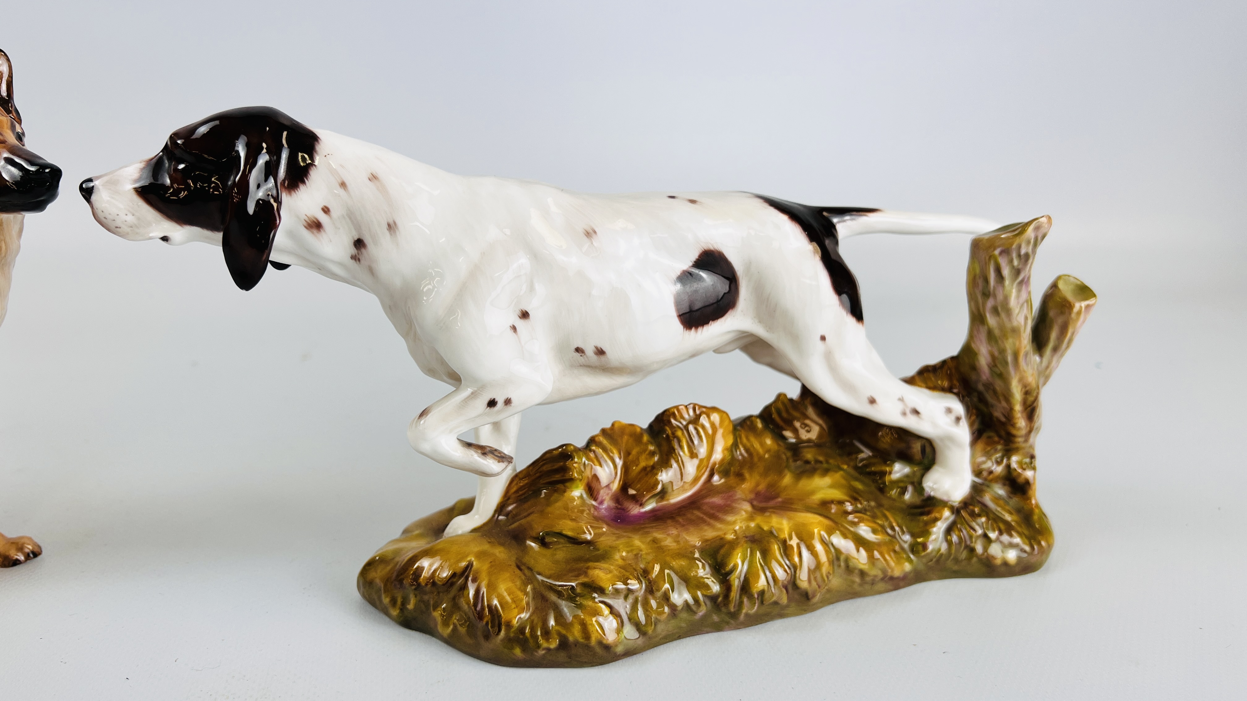 TWO ROYAL DOULTON DOG STUDIES TO INCLUDE AN ALSATIAN HN1116, L 20CM X H 15. - Image 4 of 15