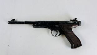 A VINTAGE MONDIAL ZIP .177 AIR PISTOL (NO POSTAGE OR PACKING) - SOLD AS SEEN.