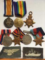 MEDALS: WILLIAMS FAMILY WW1-WW2 GROUP COMPRISING WW1 BWM AND VICTORY TO LIEUT. E.G.H.C. WILLIAMS, R.
