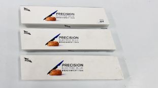 3 X EDGE OF BELGRAVIA PRECISION ELECTRIC BLUE BREAD KNIVES 6" - SOLD AS SEEN - NO POSTAGE OR