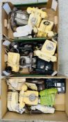 3 X BOXES CONTAINING A COLLECTION OF ASSORTED VINTAGE TELEPHONE AND PARTS ETC.