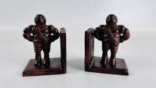 (R) MICHELIN BOOKENDS - BROWN