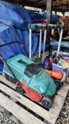 BOSCH ALR 900 ELECTRIC LAWN RAKE COMPLETE WITH COLLECTOR,