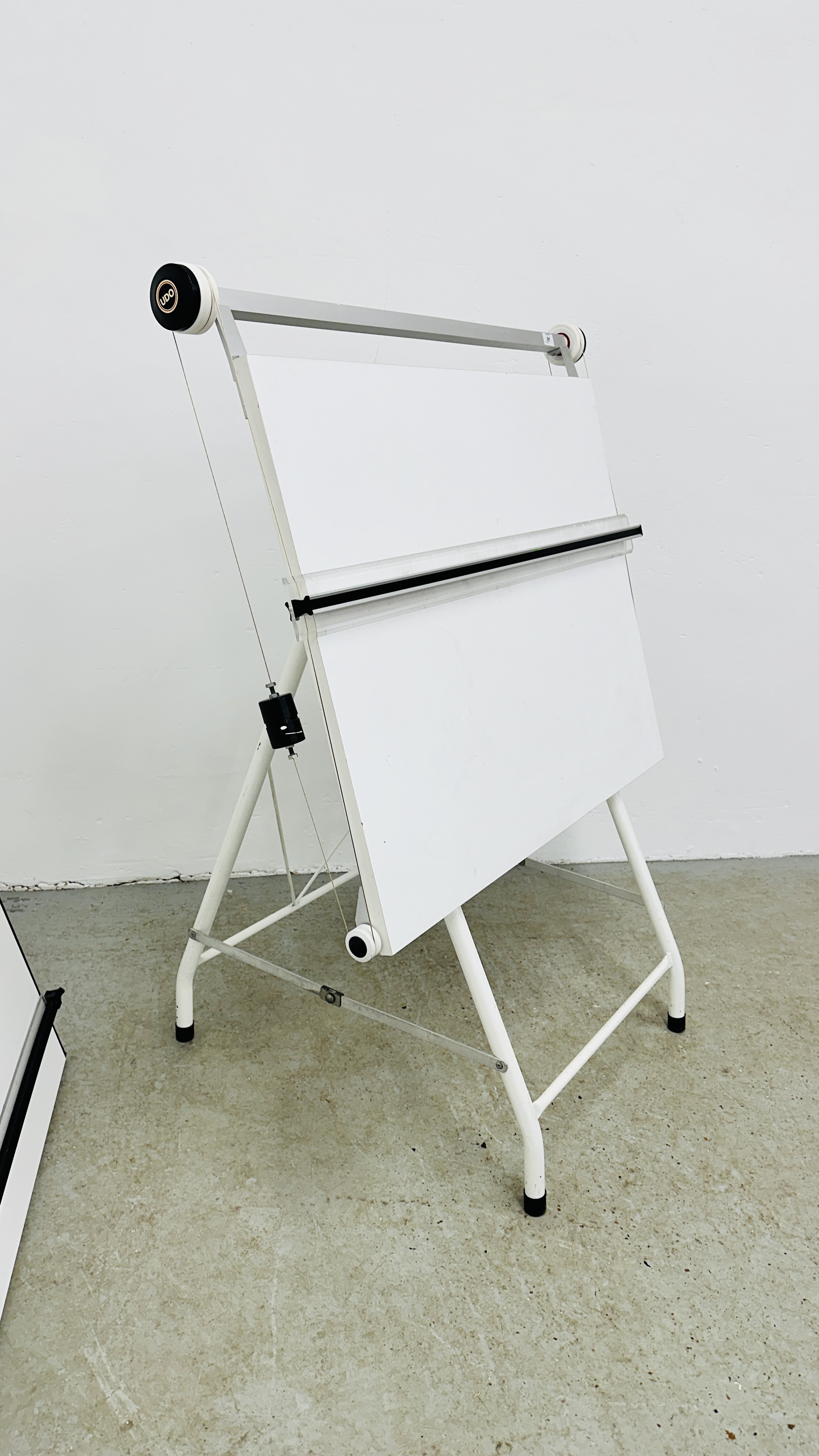 A MODERN ARCHITECT'S DRAWING BOARD WITH FOLDING STAND AND ONE FURTHER ARCHITECT'S TABLE TOP DRAWING - Image 5 of 8