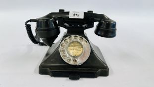 A VINTAGE GPO TELEPHONE PL39 NO. 164.