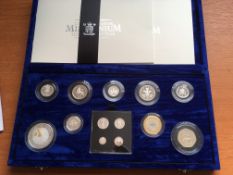 COINS: 2000 ROYAL MINT MILLENNIUM SILVER 13 COIN COLLECTION IN BOX WITH CERTIFICATES AND ORIGINAL