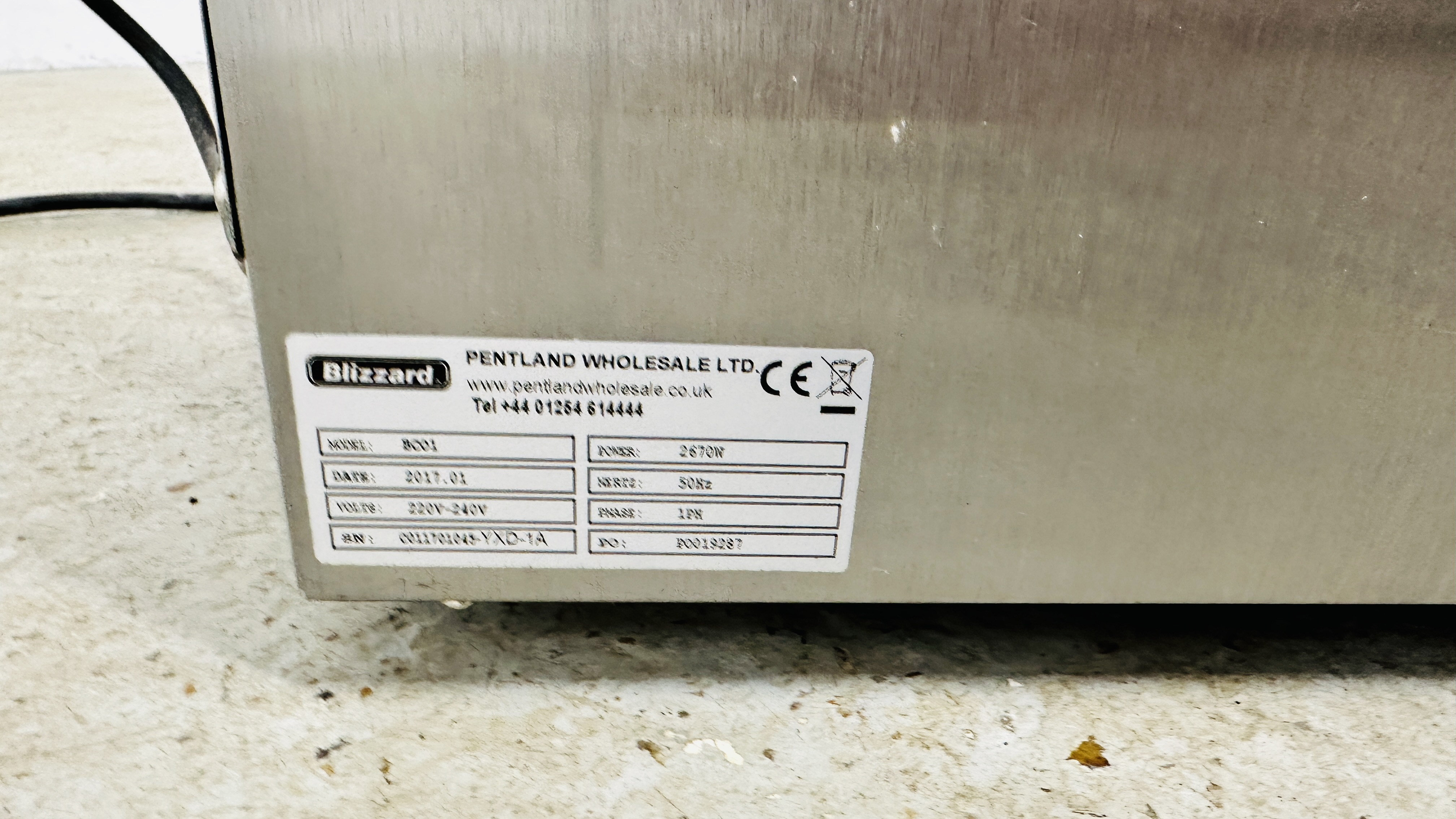 BLIZZARD MEDIUM DUTY 60 LITRE ELECTRIC MANUAL COUNTER TOP CONVECTION OVEN MODEL - BC 01 - SOLD AS - Image 5 of 7