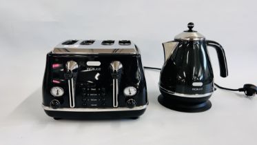A DELONGHI MICALITE KETTLE AND TOASTER - SOLD AS SEEN.