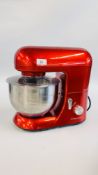 ANDREW JAMES PROFESSIONAL FOOD MIXER WITH STAINLESS STEEL BOWL AND ACCESSORIES - SOLD AS SEEN.
