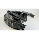 TWO LEATHER MOTORCYCLE JACKETS TO INCLUDE DYNAMIC AND FRANK THOMAS - SIZE 46.