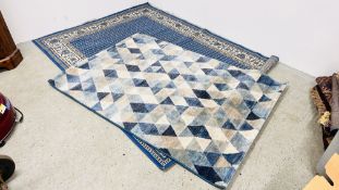 2 RUGS TO INCLUDE RAGOLLE GALLERIA 120CM X 170CM AND THE RUG HOUSE 160CM X 225CM.