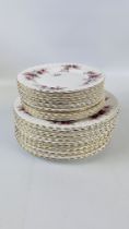 A COLLECTION OF 24 ROYAL ALBERT LAVENDER ROSE PLATES (12 SIDE PLATES AND 12 SERVING)