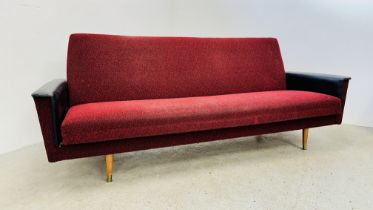 1960's SOFA BED MANUFACTURED BY BRUCE OF LEICESTER - COLLECTORS ITEM ONLY.