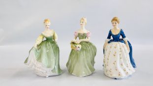 A GROUP OF 3 ROYAL DOULTON FIGURINES TO INCLUDE FAIR LADY HN 2193,