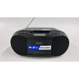 SONY MEGA BASS PORTABLE RADIO CD, CASSETTE PLAYER - SOLD AS SEEN.