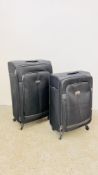 2 X SAMSONITE WHEELED LUGGAGE CASES.