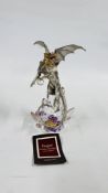 A FRANKLIN MINT DRAGON GUARDIAN OF THE SKIES BY MICHAEL WHELAN.