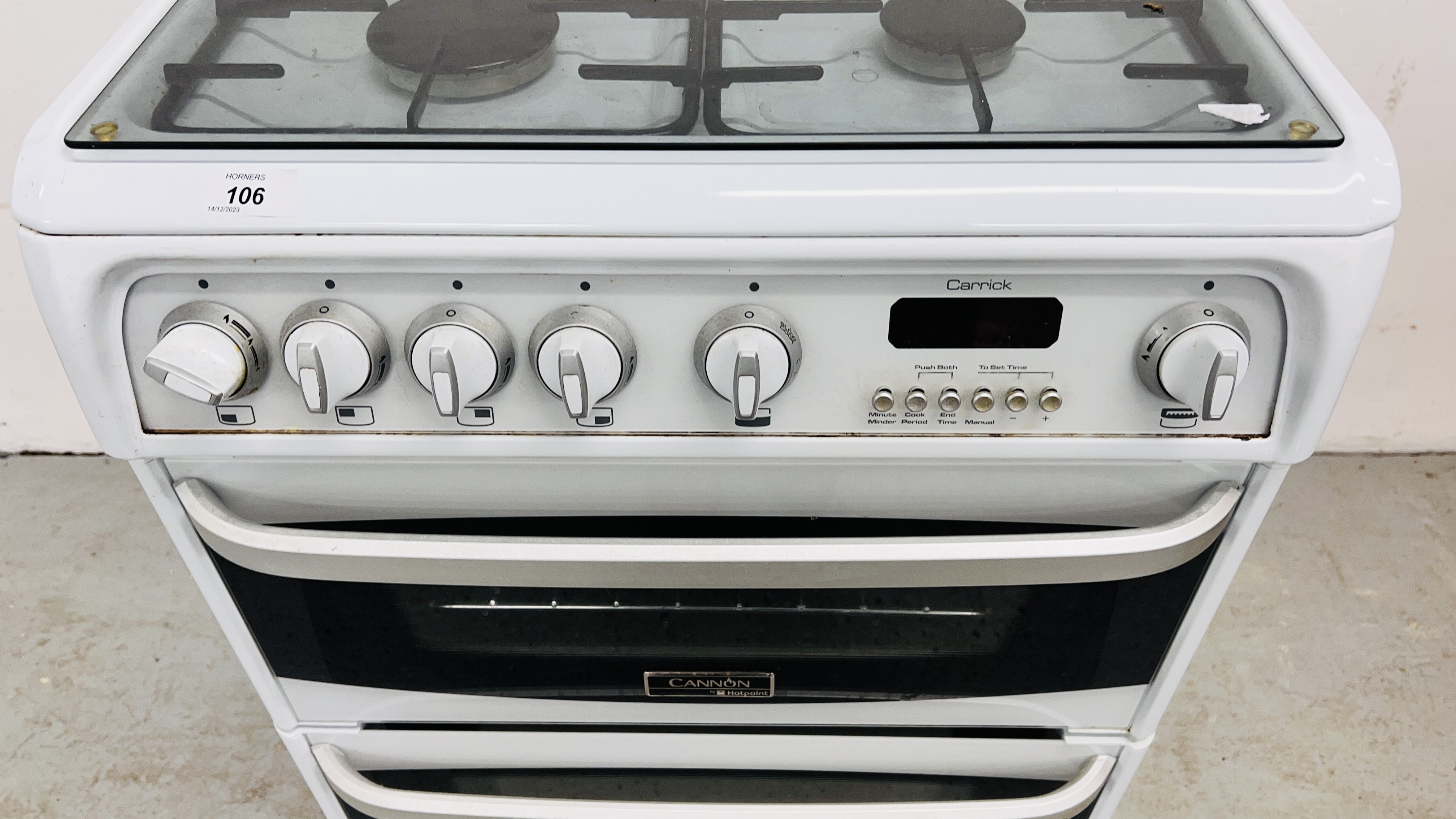 CANON HOTPOINT "CARRICK" MAINS GAS DOUBLE OVEN SLOT IN COOKER (CONDITION OF SALE TO BE FITTED BY - Image 4 of 8