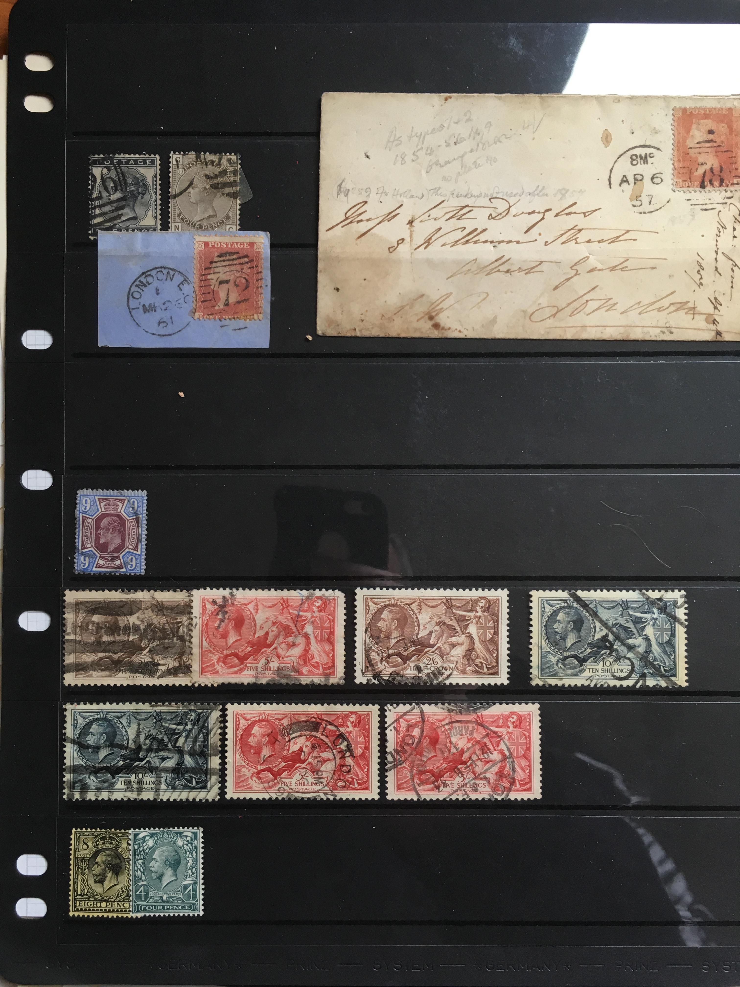 STAMPS: PLASTIC TUB WITH GB VICTORIAN TO GEORGE 5th MAINLY USED FROM TWO POOR, 1d BLACKS, 1d REDS, - Image 17 of 23