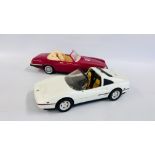 TWO VINTAGE MATTED BARBIE CARS